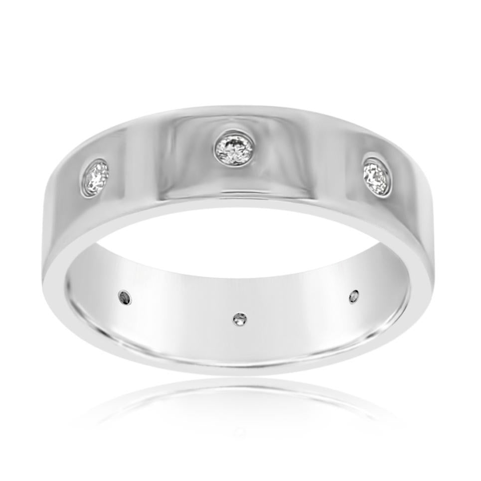 Flush Set Diamond Band