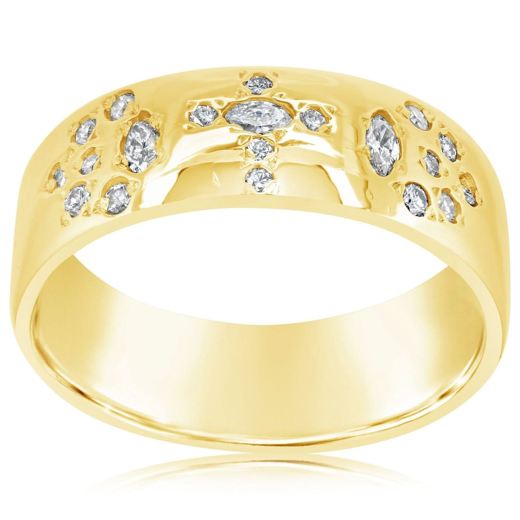 Estate Diamond Cross Ring