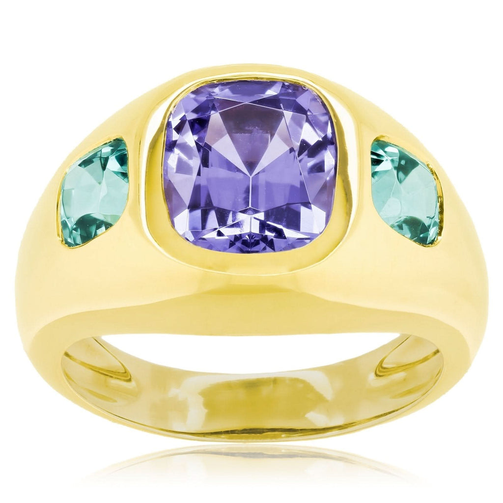 LAUREN K Tanzanite & Tourmaline Ring