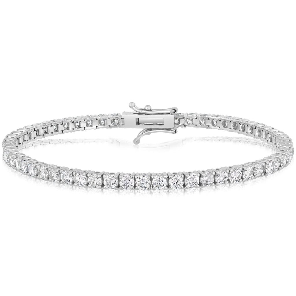 White Gold 5 Carat Diamond Tennis Bracelet