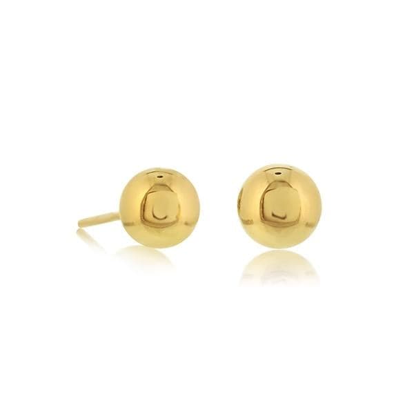 14k Yellow Gold 6mm Ball Stud Earrings