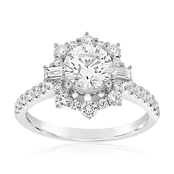 Lourdes Solitaire Vintage Engagement Ring (setting only) - Soha Diamond  Co.™, ring - zilvitismazeikiai.lt